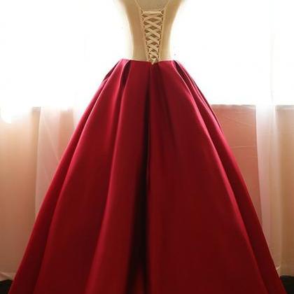 Red Quinceanera Dresses Floral Round Neck A-line..