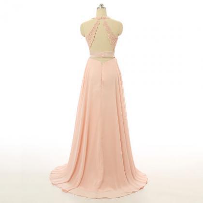Backless Charming Prom Dress,long Prom..