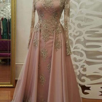 Long Sleeve Evening Dress, Long Prom Dresses With..