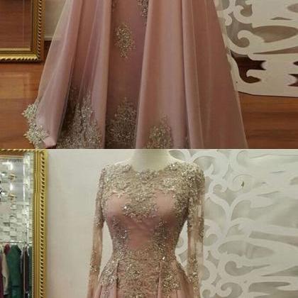 Long Sleeve Evening Dress, Long Prom Dresses With..