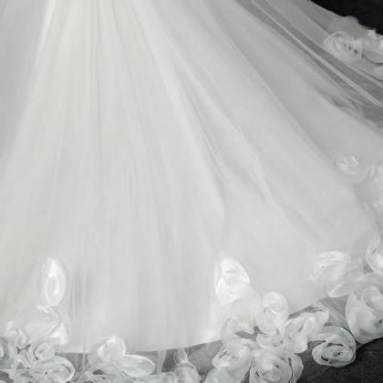 Tulle Wedding Dress, Lace Mermaid Wedding Dress,..