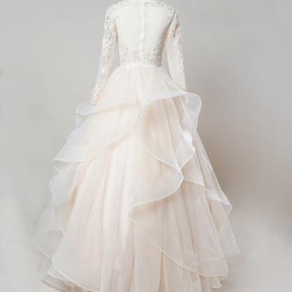 Ball Gown Wedding Dress, Organza Wedding Dress,..