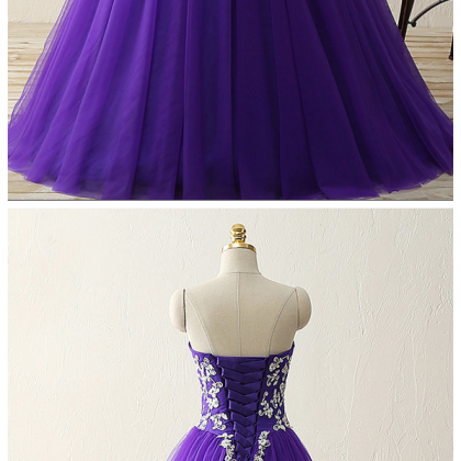 Charming Prom Dress, Sweetheart Crystal Beads..