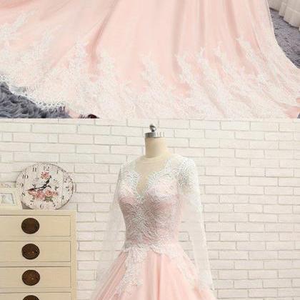 Quinceanera Dress,sweet Dresses,blush Pink Chiffon..