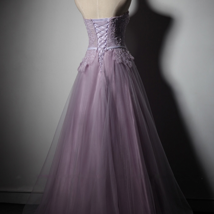 Light Purple Prom Dress Tulle Party Formal..