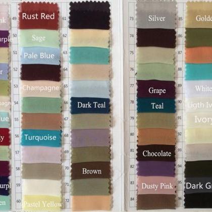 Color Chart, Size Chart, Way of Mea..