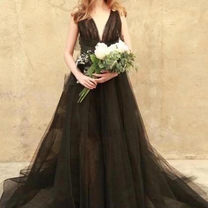 Pearl Trim Neckline Sleeveless Tulle Dress Black