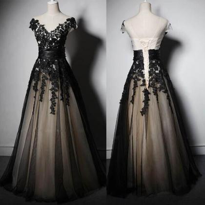 Black Prom Dress,modest Prom Dress,country Prom..
