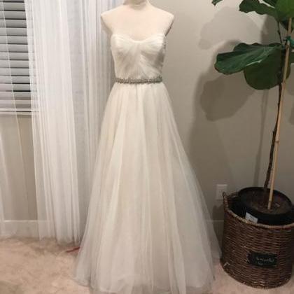 Tulle Embellished Formal Wedding Dress,pl0193
