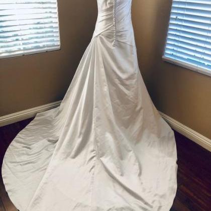 White Formal Wedding Dress,pl0197
