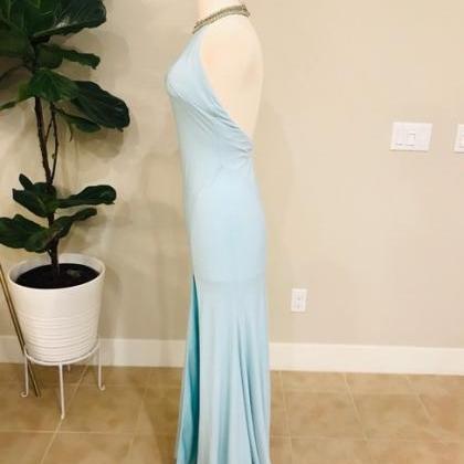 Blue Gown Formal Wedding Dress,pl0237
