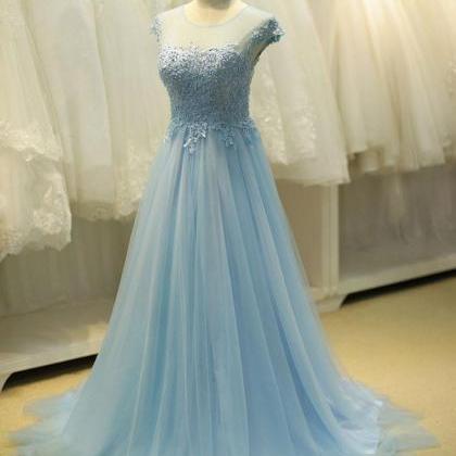 Ice Blue Formal Long Evening Prom Evening,pl0494