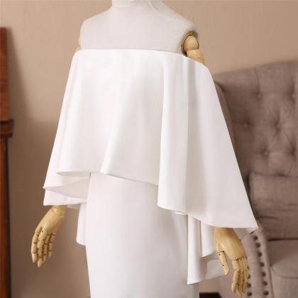 White Memaid Long Formal Dress,pl0777