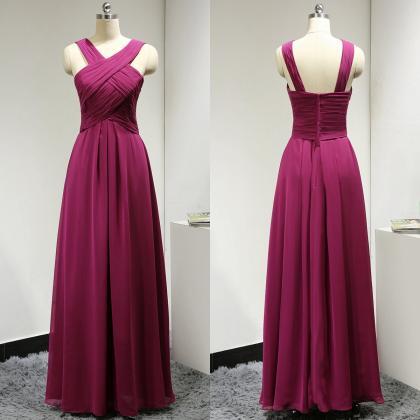 Halter A-line Bridesmaid Dress With Ruching..