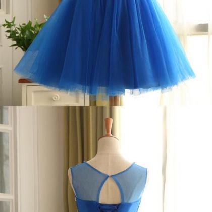 Homecoming Dress, Short Homecoming Dress, Blue..