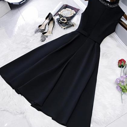 Black A Line Short Homecoming Dress,pl1787
