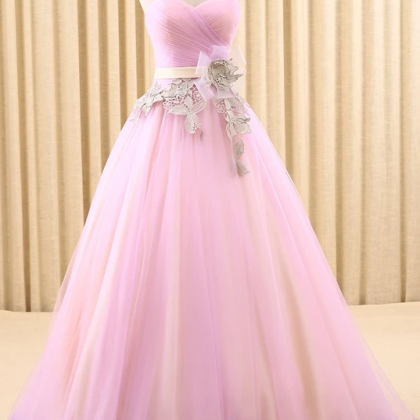 Strapless Pink Home Coming Ball Gown Dress,pl1837