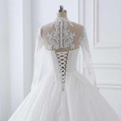 Wedding Dress Long Sleeve A-line Wedding Dress..