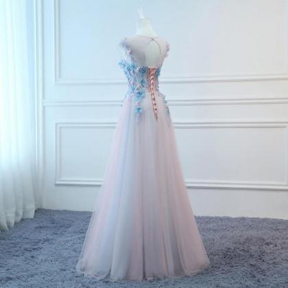 2021 Prom Dresses Long Pink&blue..