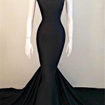 Sexy Mermaid Evening Dress, Black Prom Dresses,..