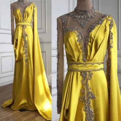 Luxury Abaya Style Evening Moroccan Dress Beading..