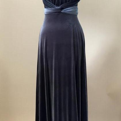 Prom Dress, Ball Gown, Bridesmaid Dress, Silver..