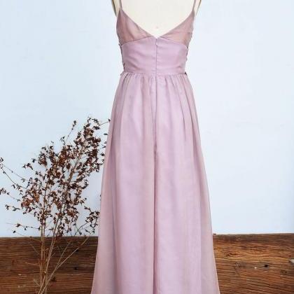 Bridesmaid Dress Dusty Mauve Lace Dress, Long Prom..