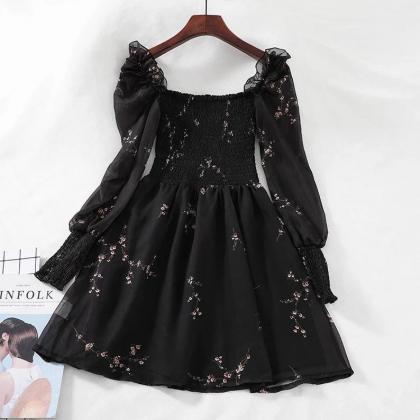 Cute Black Spring/ Summer Dress,pl3207