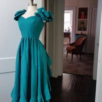 Party Dress Teal Prom Gown,pl3385