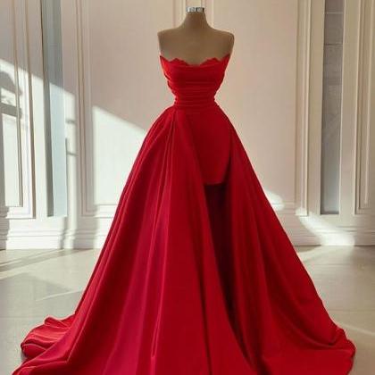 Red Prom Dress Evening Gown Pageant Dress,pl3518