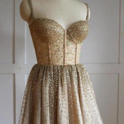 Shimmer Dress A-line Homecoming Dress,pl3543