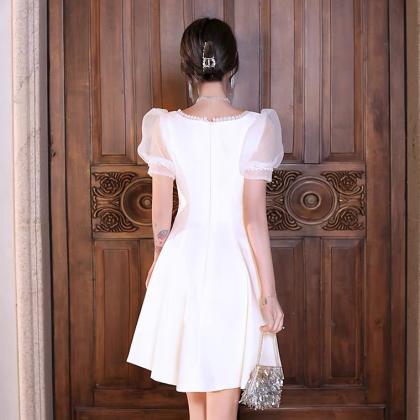 White Evening Dress, Style, Sweet Graduation..