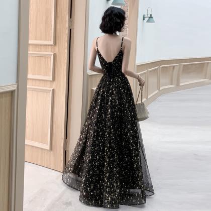 Cute Black Long Prom Dress Evening Dress,pl3818