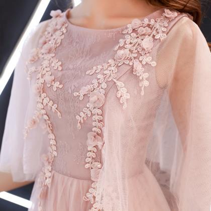 Style, Noble And Elegant Prom Dress,blushing Pink..