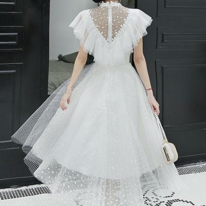 White Evening Dress, Style, Ladies'..