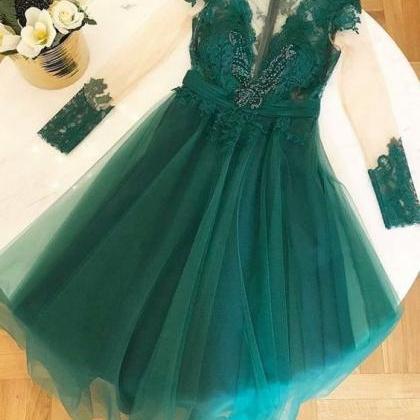 Prom Dresses Green , Wedding Party Gowns .long..