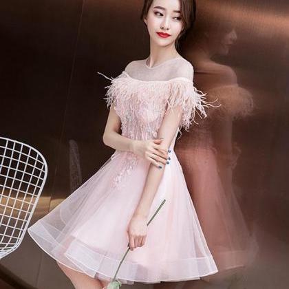 Cute Lace Short Prom Dress, Homecoming Dress,..