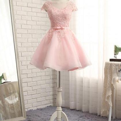 High Quality A Line Lace Short Prom Dress,..