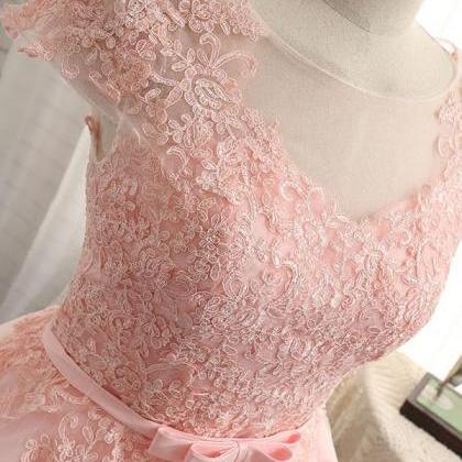 High Quality A Line Lace Short Prom Dress,..