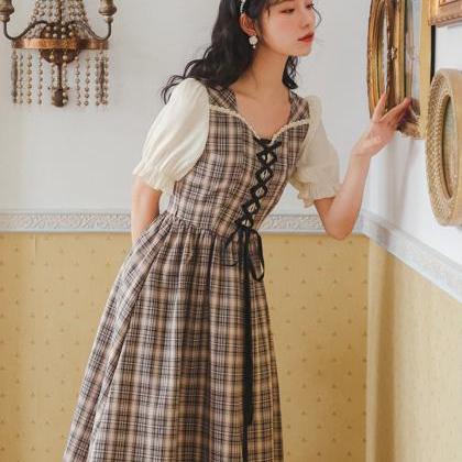 Cottage Core Dress- Prairie Dress-french Maid..