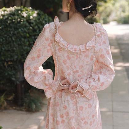 Floral Print Dress-summer Cottage Dress-spring..