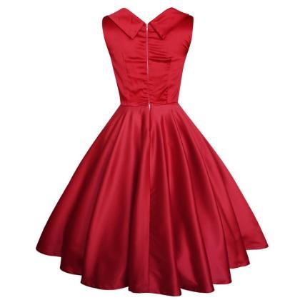 Plus Size Dress Red Christmas Dress Red Satin..