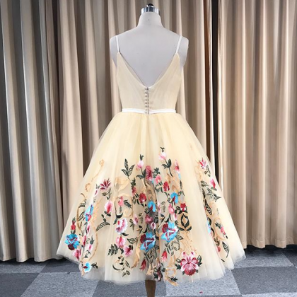 2021 Real Image Homecoming Dresses With Appliques..