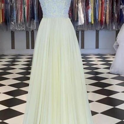 Long Prom Dresses With Appliques,pl4578