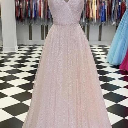 Sparkly Long Prom Dresses With Beading ,pl4586