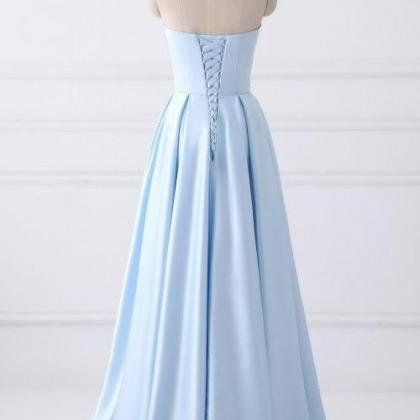 Strapless Stain Prom Dresses With Pockets,pl5131