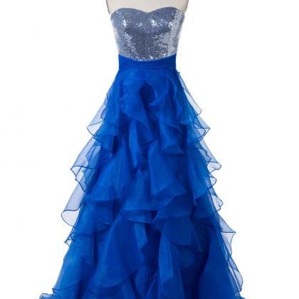 Strapless Sweetheart Layers Tulle Prom..