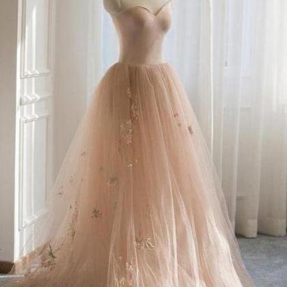 Draped Sweetheart Bodice A-Line Formal Dress Champagne