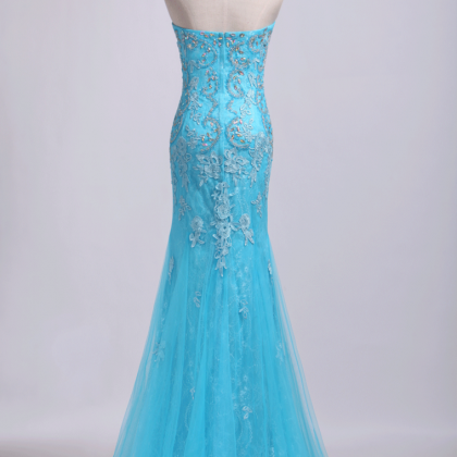 Prom Dresses Strapless Mermaid With..