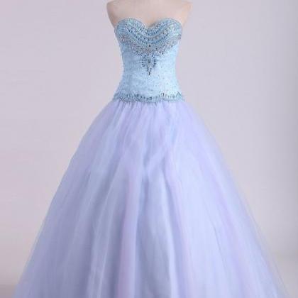 Ball Gown Sweetheart Prom Dresses Tulle..